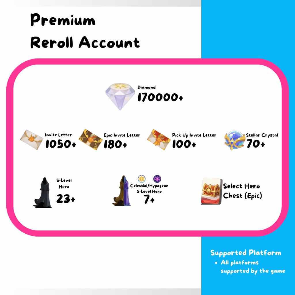 [GLOBAL] AFK Journey Reroll Account