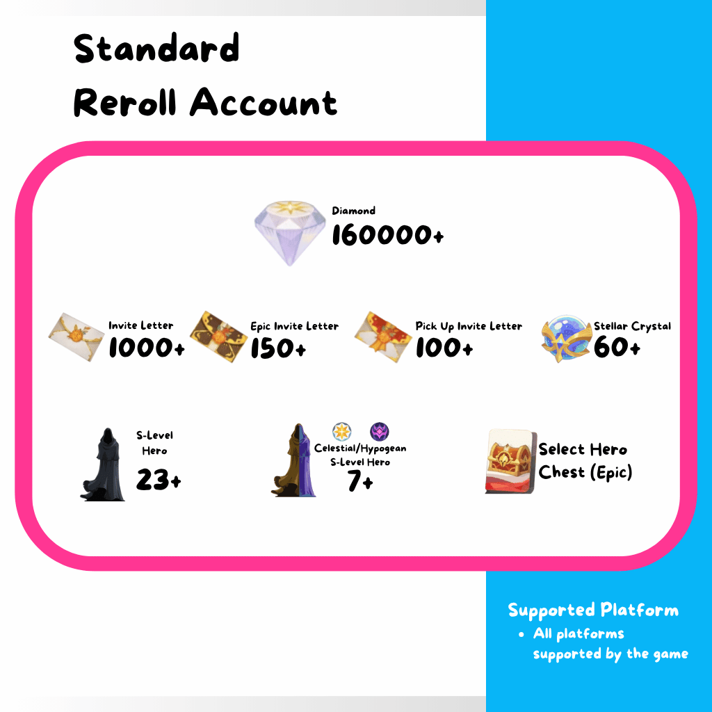 [GLOBAL] AFK Journey Reroll Account