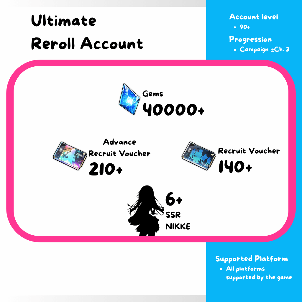 [GLOBAL] Goddess of Victory: Nikke Reroll Account