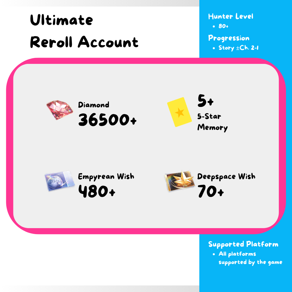 [AMERICA] Love and Deepspace Reroll Account