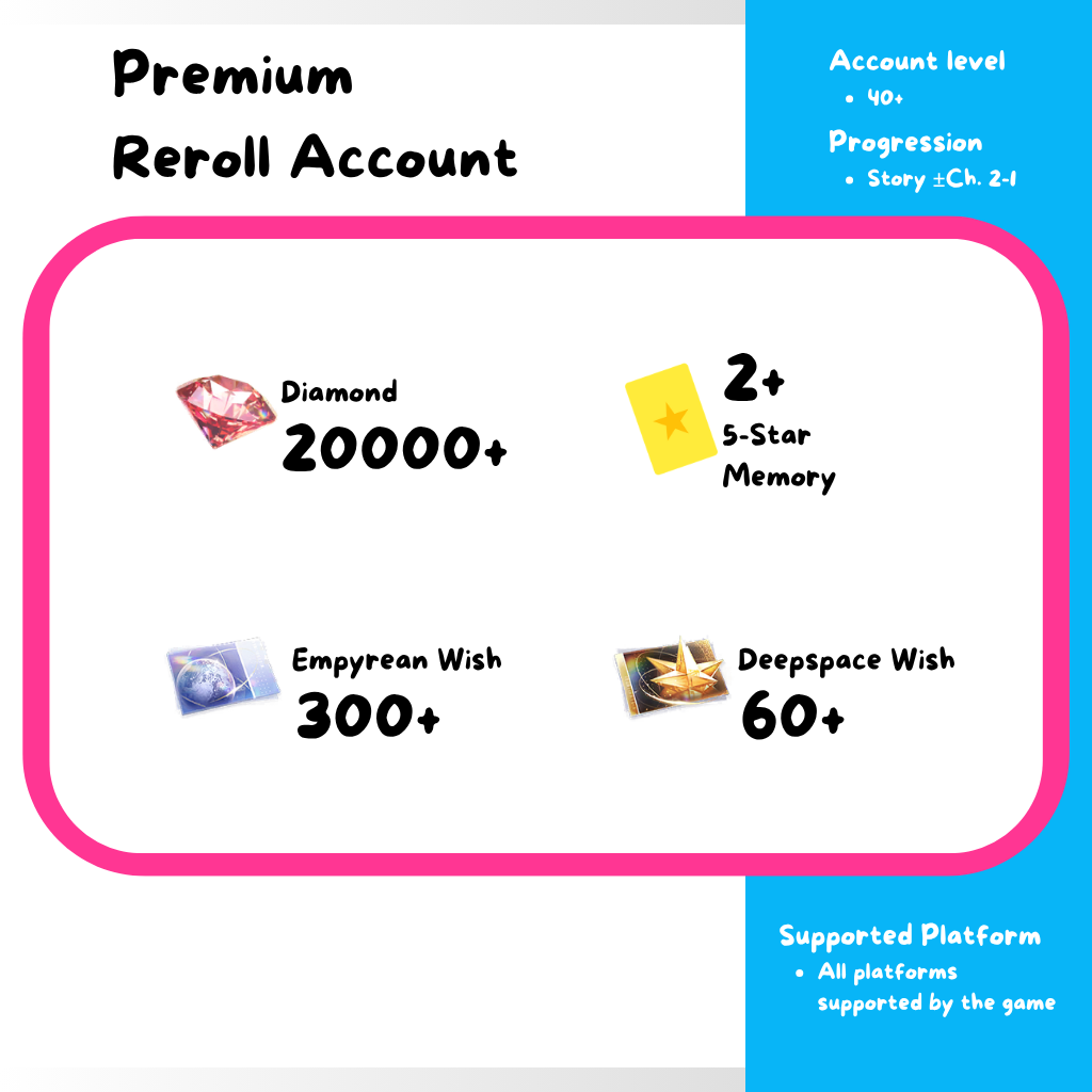 [ASIA] Love and Deepspace Reroll Account