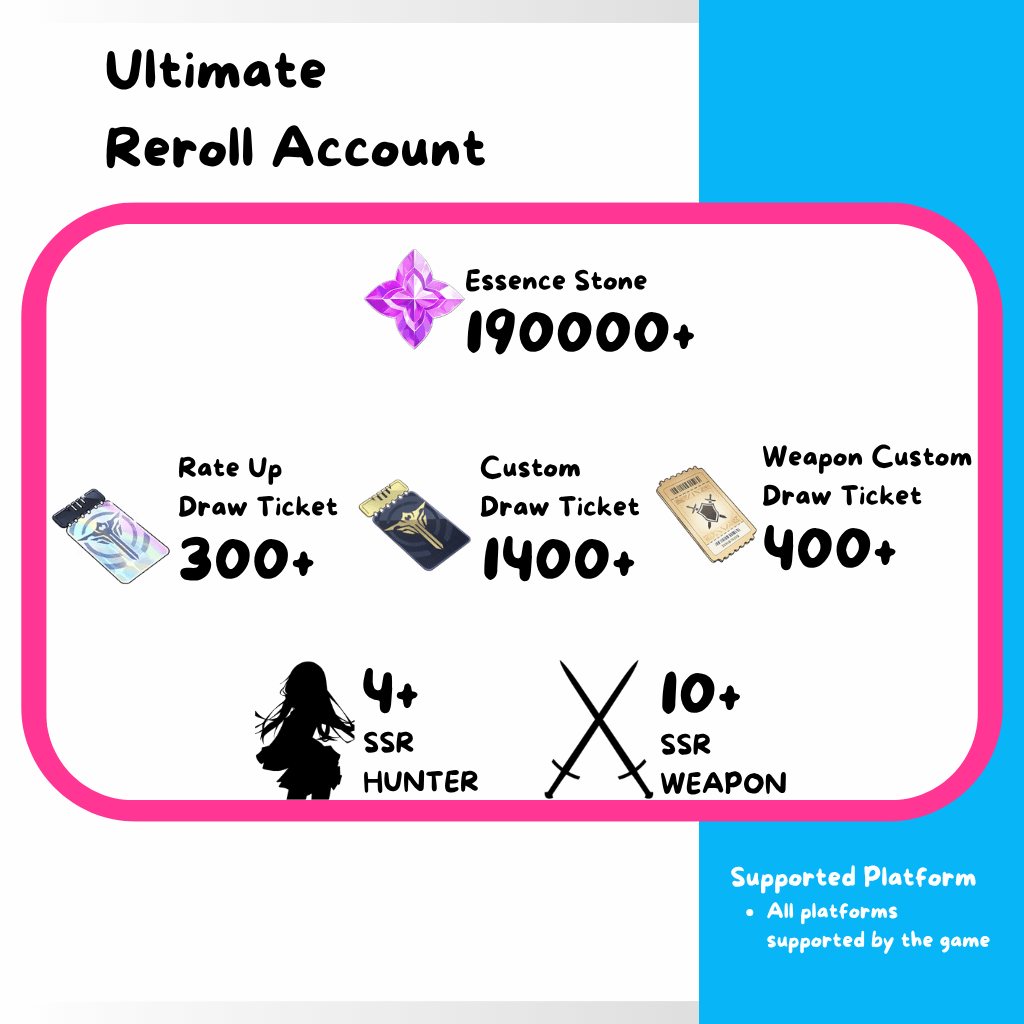 [GLOBAL] Solo Leveling: Arise Reroll Account