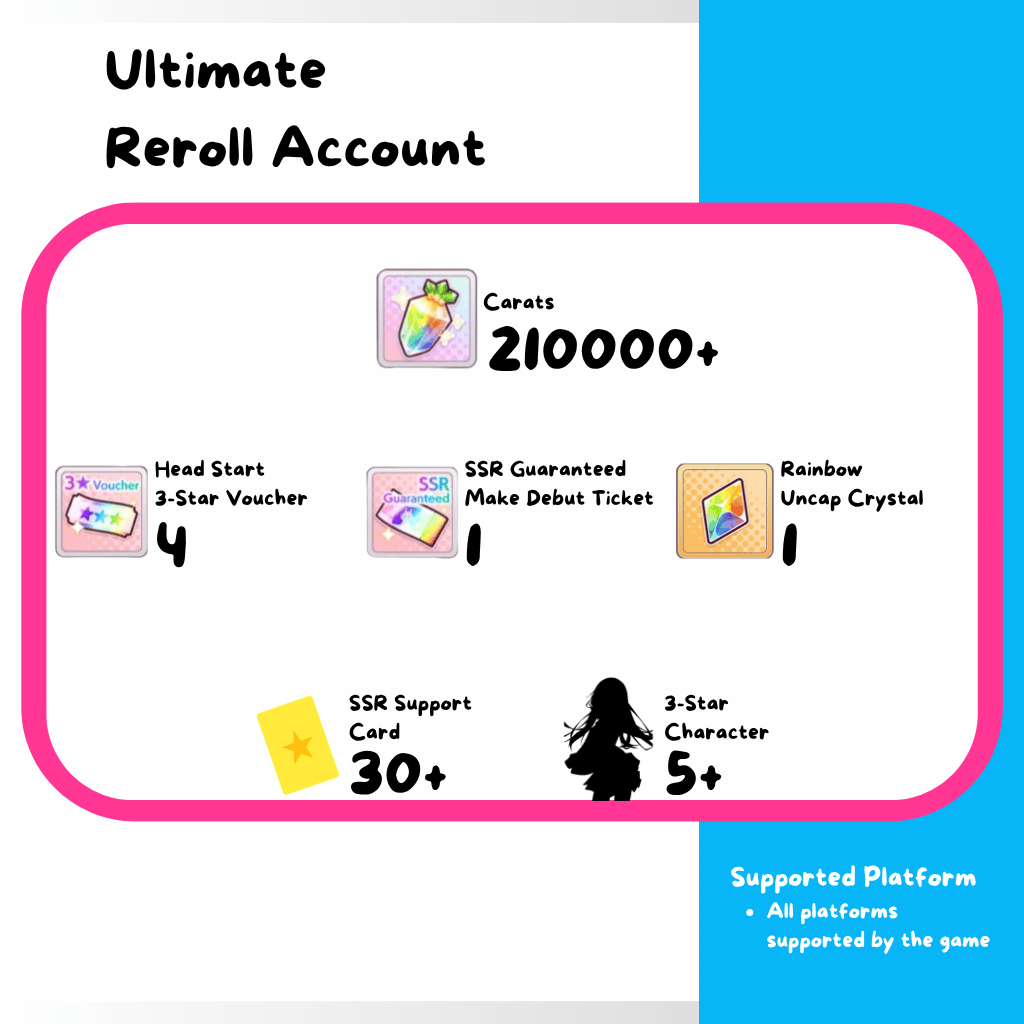 [JAPAN] Umamusume: Pretty Derby Reroll Account